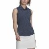 ADIDAS Women's Spacedye Sleeveless Polo -Golf Clubs Shop adidas womens spacedye sleeveless polo crew navy white 01 33981.1631905890