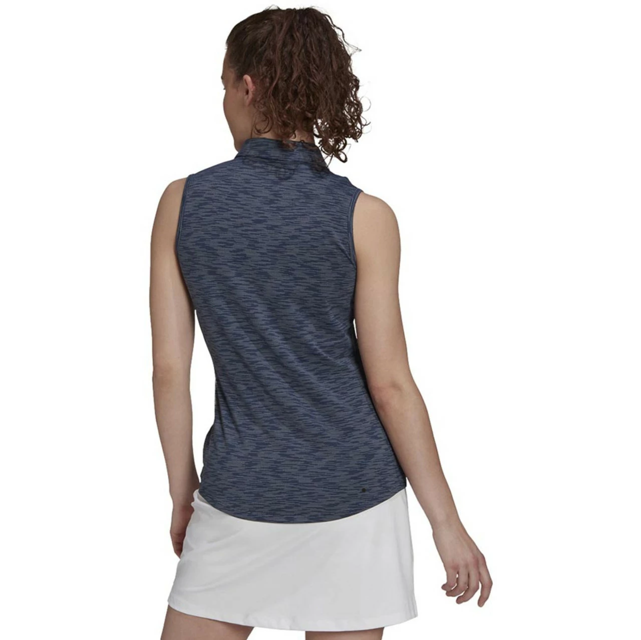 ADIDAS Women's Spacedye Sleeveless Polo 2 ADIDAS Women's Spacedye Sleeveless Polo - Image 2
