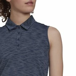 ADIDAS Women's Spacedye Sleeveless Polo 10 ADIDAS Women's Spacedye Sleeveless Polo -Golf Clubs Shop adidas womens spacedye sleeveless polo crew navy white 03 68517.1631905890