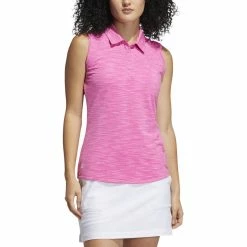 ADIDAS Women's Spacedye Sleeveless Polo 12 ADIDAS Women's Spacedye Sleeveless Polo -Golf Clubs Shop adidas womens spacedye sleeveless polo screaming pink wild pink 01 77499.1631905890