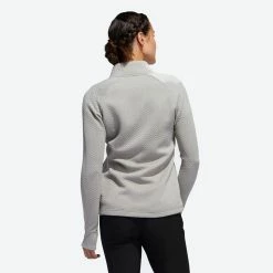 ADIDAS Women's Textured Layer Jacket -Golf Clubs Shop adidas womens textured layer jacket mid grey 02 84644.1633102077