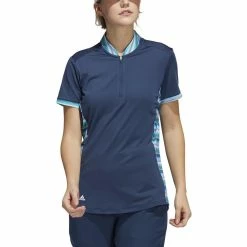 ADIDAS Women's Ultimate365 Printed Polo -Golf Clubs Shop adidas womens ultimate365 printed polo crew navy 01 27211.1676598601