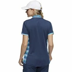 ADIDAS Women's Ultimate365 Printed Polo -Golf Clubs Shop adidas womens ultimate365 printed polo crew navy 02 06043.1676595676