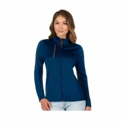 Antigua Women's Generation Pullover 10 Antigua Women's Generation Pullover -Golf Clubs Shop antigua womens generation pullover navy carbon 01 12130.1645209526