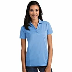 Antigua Women's Tribute Polo 14 Antigua Women's Tribute Polo -Golf Clubs Shop antigua womens tribute polo columbia blue 01 83304.1653919109