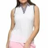 BELYN KEY Women's Action Sleeveless Polo 8 BELYN KEY Women's Action Sleeveless Polo -Golf Clubs Shop belyn key womens action sleeveless polo diamond stripe 01 01059.1676588603