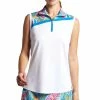 Bermuda Sands Women's Adele Sublimated Sleeveless Polo 4 Bermuda Sands Women's Adele Sublimated Sleeveless Polo -Golf Clubs Shop bermuda sands womens adele sublimated sleeveless polo white 01 16182.1659117778
