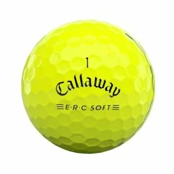 Callaway ERC Soft 2021 Triple Track Yellow Golf Balls -Golf Clubs Shop callaway 2021 erc soft yellow golf ball front