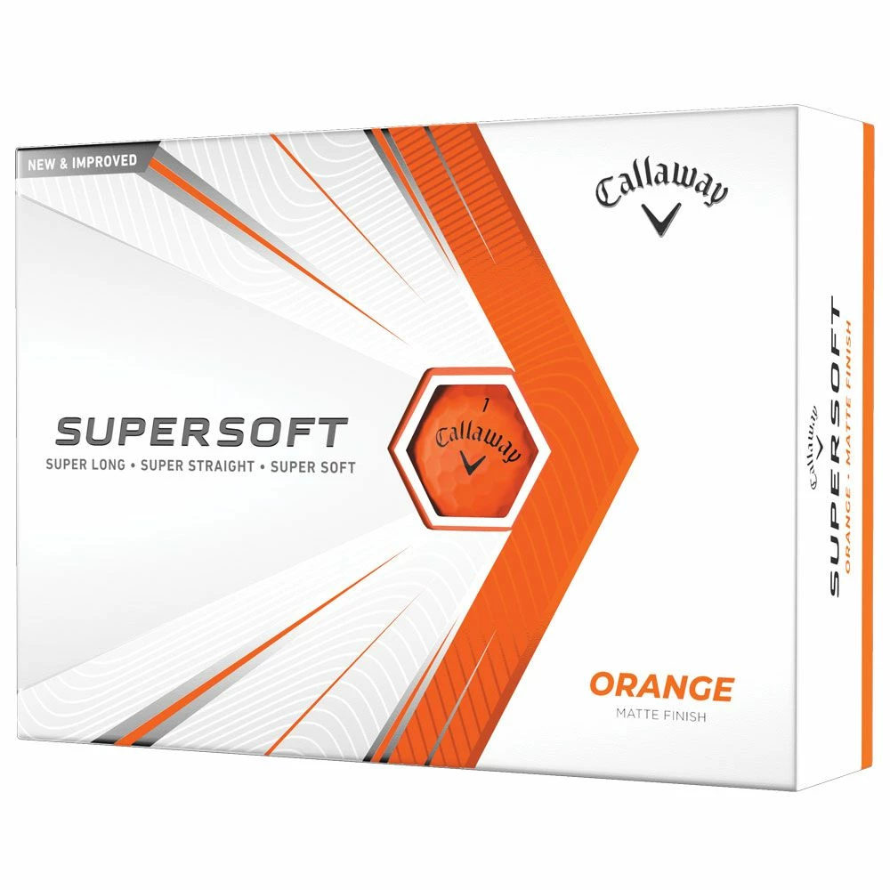 Callaway Supersoft Matte Orange Golf Balls 1 Callaway Supersoft Matte Orange Golf Balls