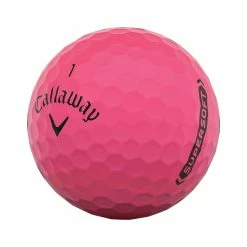 Callaway Supersoft Matte Pink Golf Balls -Golf Clubs Shop callaway 2021 supersoft matte pink golf ball angle