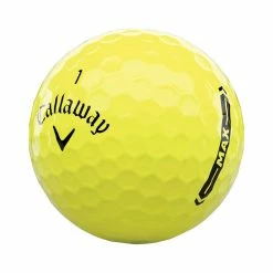 Callaway Supersoft MAX Yellow Golf Balls 5 Callaway Supersoft MAX Yellow Golf Balls -Golf Clubs Shop callaway 2021 supersoft max yellow golf ball angle