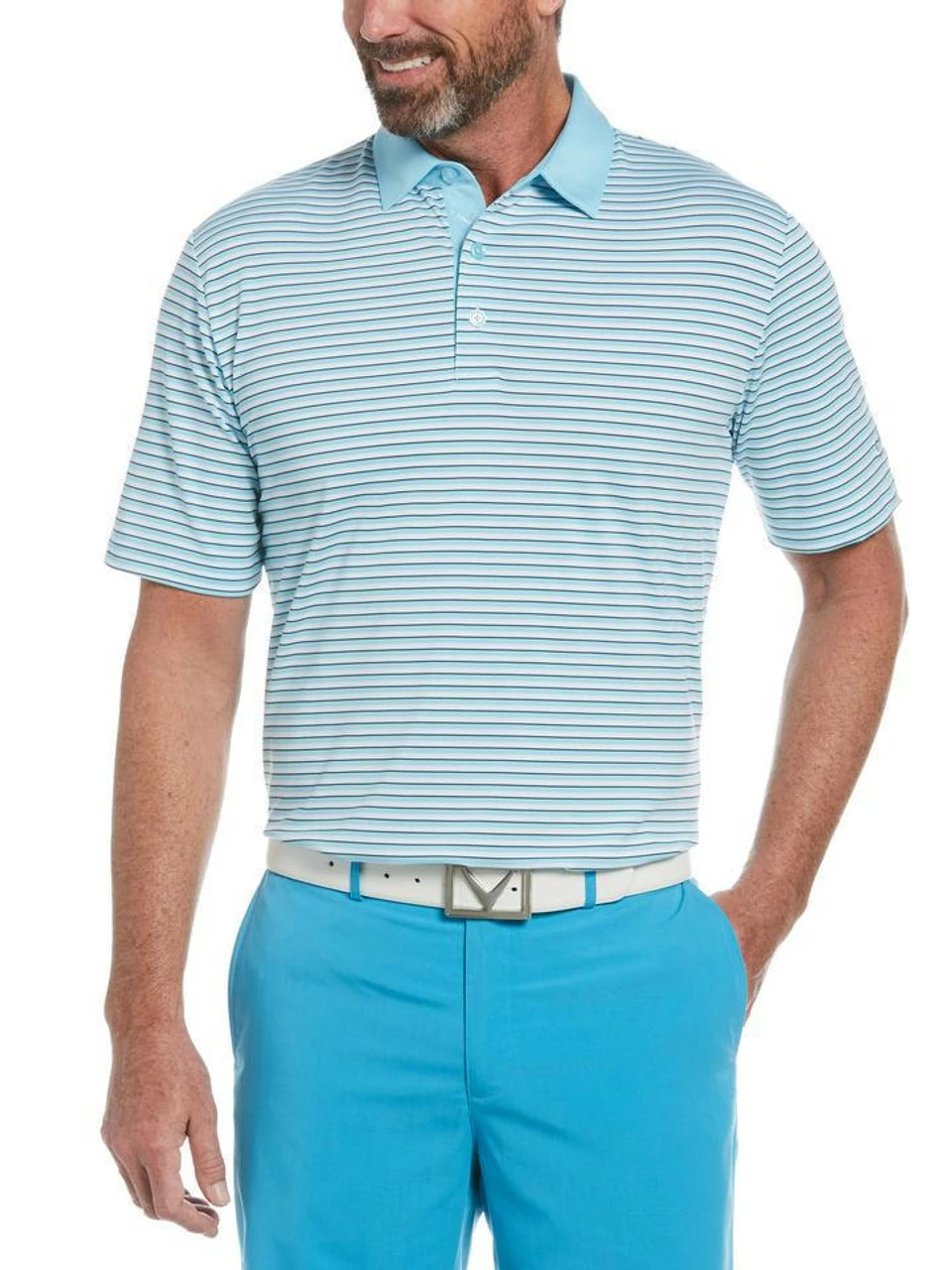 Callaway 3-Color Stripe Polo 26 Callaway 3-Color Stripe Polo - Image 26