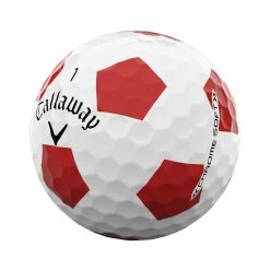 Callaway Chrome Soft 2022 Truvis Red Golf Balls 5 Callaway Chrome Soft 2022 Truvis Red Golf Balls -Golf Clubs Shop callaway chrome soft golf balls truvis red angle