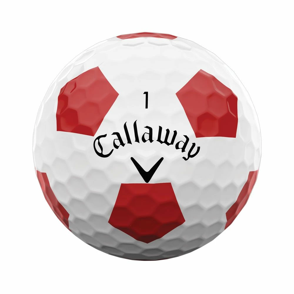 Callaway Chrome Soft 2022 Truvis Red Golf Balls 2 Callaway Chrome Soft 2022 Truvis Red Golf Balls - Image 2