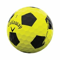 Callaway Chrome Soft 2022 Truvis Yellow Golf Balls -Golf Clubs Shop callaway chrome soft golf balls truvis yellow angle