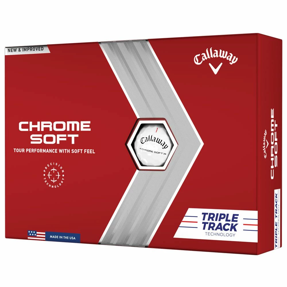 Callaway Chrome Soft 2022 Triple Track Golf Balls 1 Callaway Chrome Soft 2022 Triple Track Golf Balls