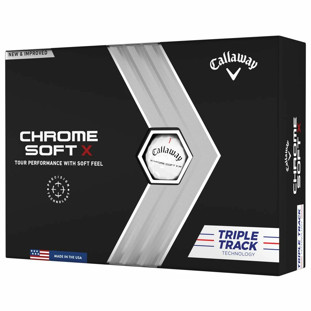 Callaway Chrome Soft X 2022 Triple Track Golf Balls 1 Callaway Chrome Soft X 2022 Triple Track Golf Balls