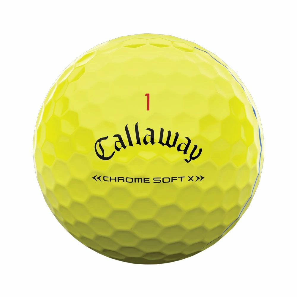 Callaway Chrome Soft X 2022 Triple Track Yellow Golf Balls 2 Callaway Chrome Soft X 2022 Triple Track Yellow Golf Balls - Image 2
