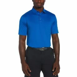 Callaway Cooling Micro Hex Polo -Golf Clubs Shop callaway cooling micro hex polo magnetic blue 01 65396.1654718881