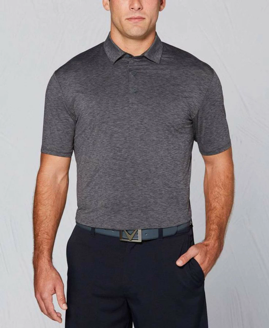 Callaway Tour Authentic Heather Striped Polo 4 Callaway Tour Authentic Heather Striped Polo - Image 4