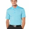 Callaway Ventilated Stripe Polo - Previous Season Style -Golf Clubs Shop callaway ventilated stripe polo previous season style blue atoll 01 91401.1632428476