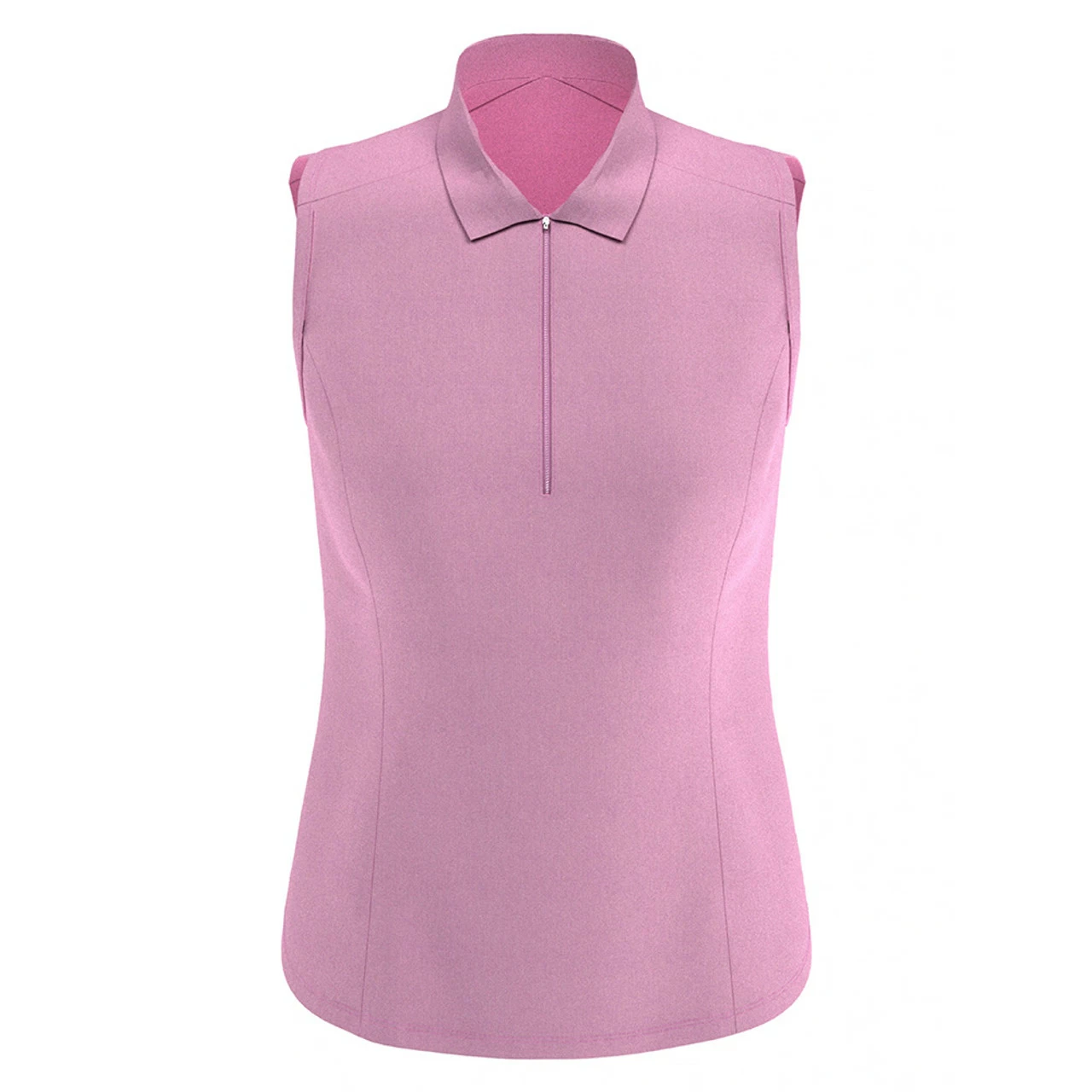 Callaway Women's Tonal Heather Sleeveless Polo 2 Callaway Women's Tonal Heather Sleeveless Polo - Image 2