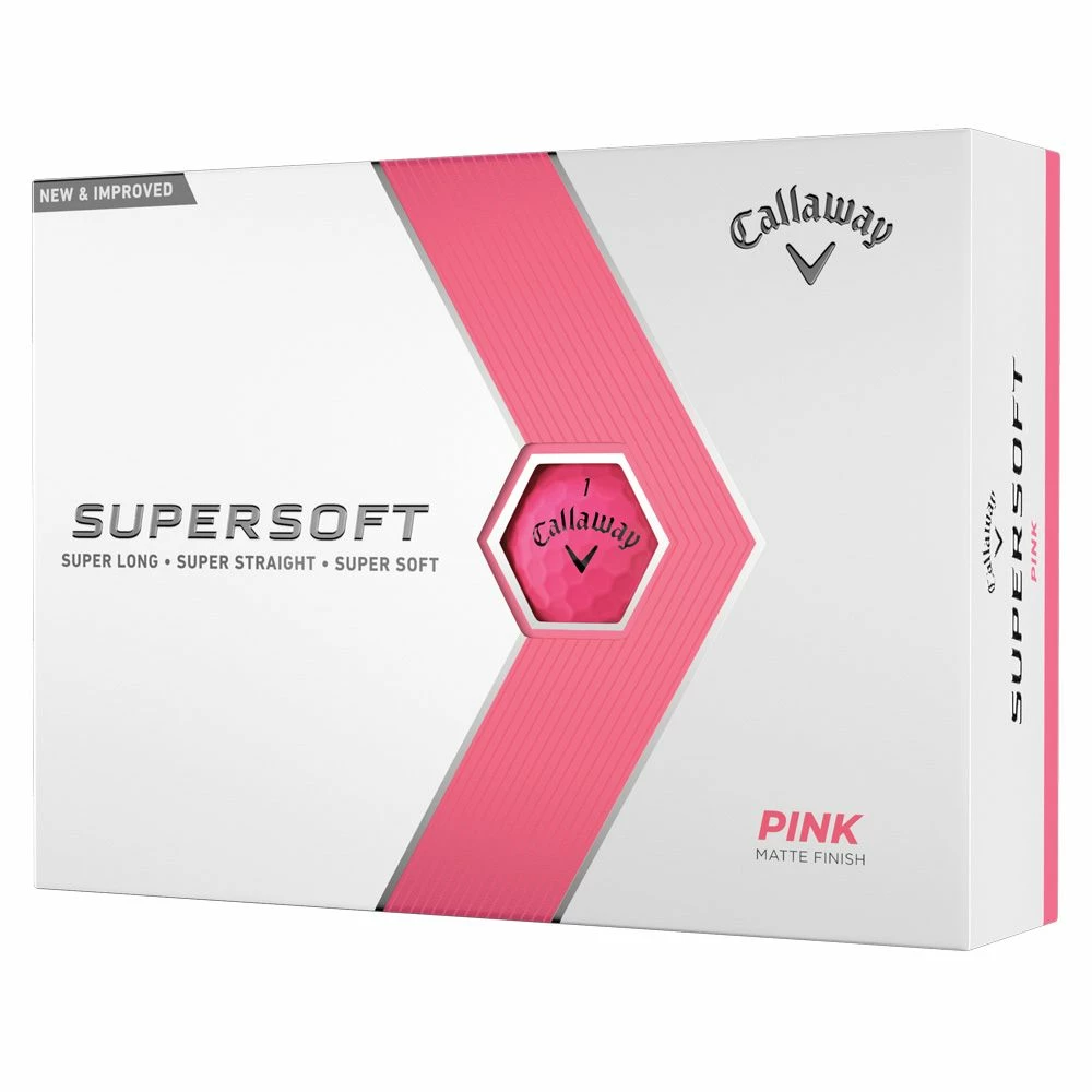 Callaway Supersoft 2023 Matte Pink Golf Balls 1 Callaway Supersoft 2023 Matte Pink Golf Balls