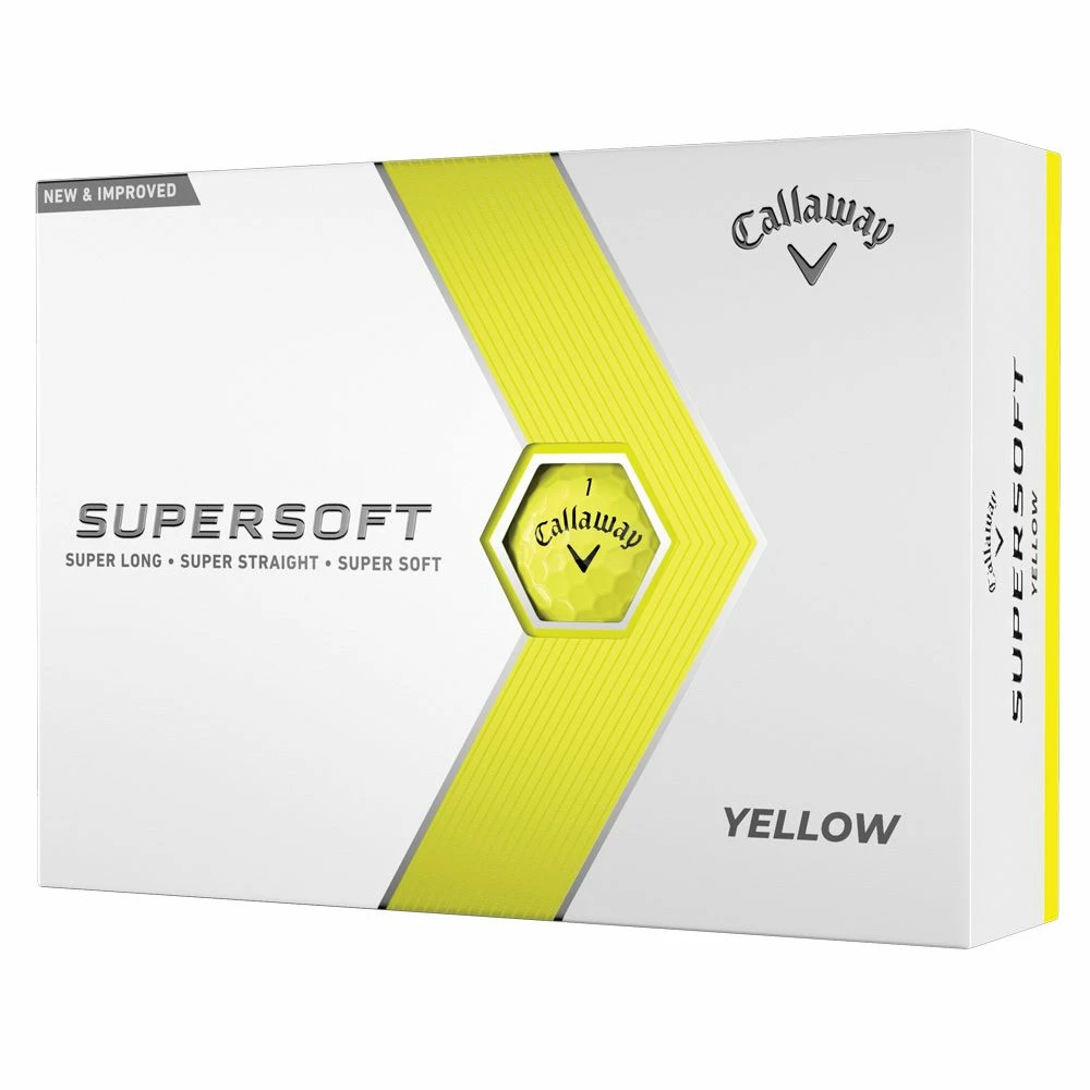 Callaway Supersoft 2023 Yellow Golf Balls 1 Callaway Supersoft 2023 Yellow Golf Balls
