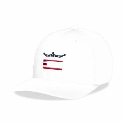 COBRA Stars And Stripes Crown C Snapback Hat -Golf Clubs Shop cobra stars and stripes crown c snapback hat bright white 01 33983.1649869090