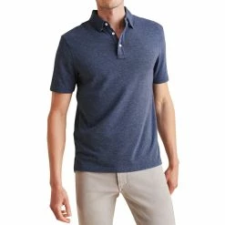 Faherty Movement Polo -Golf Clubs Shop faherty movement polo sea navy melange 01 97613.1676597677