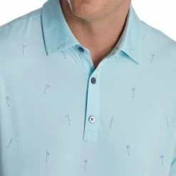 FootJoy 18 Holes Print Lisle Self Collar Polo 14 FootJoy 18 Holes Print Lisle Self Collar Polo -Golf Clubs Shop footjoy 18 holes print lisle self collar polo azure 03 43294.1673902495