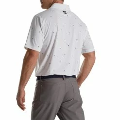 FootJoy 18 Holes Print Lisle Self Collar Polo 17 FootJoy 18 Holes Print Lisle Self Collar Polo -Golf Clubs Shop footjoy 18 holes print lisle self collar polo white 02 59574.1673899484