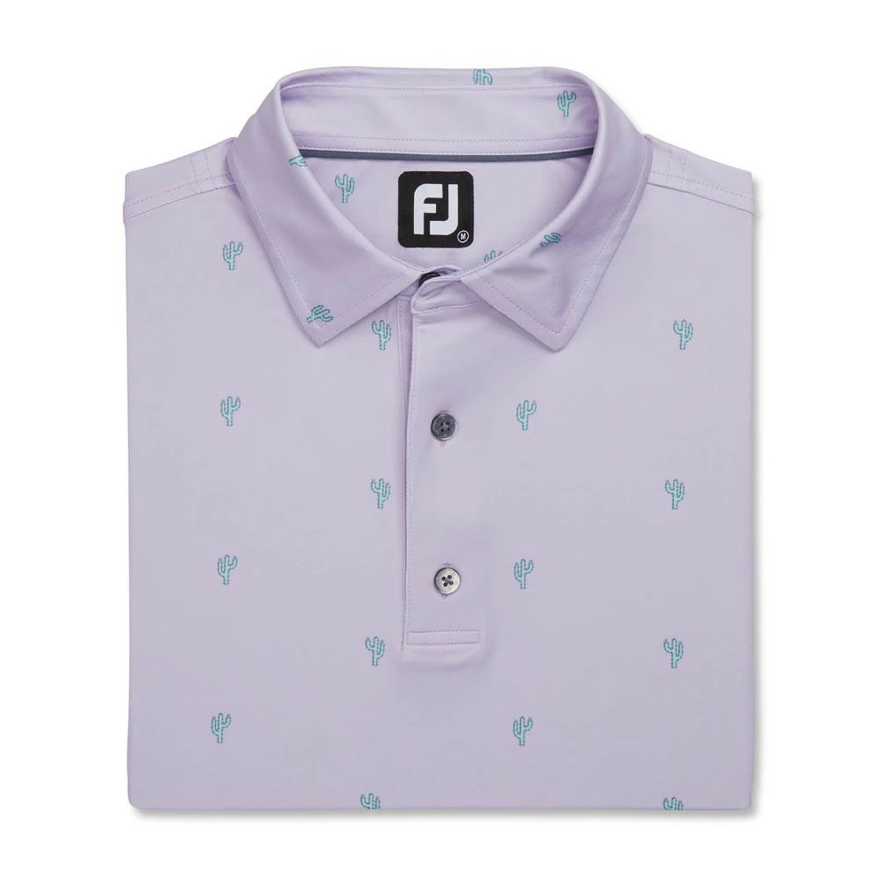 FootJoy Cactus Print Lisle Self Collar Polo 12 FootJoy Cactus Print Lisle Self Collar Polo - Image 12