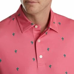 FootJoy Cactus Print Lisle Self Collar Polo 14 FootJoy Cactus Print Lisle Self Collar Polo -Golf Clubs Shop footjoy cactus print lisle self collar polo watermelon 03 48089.1673900465