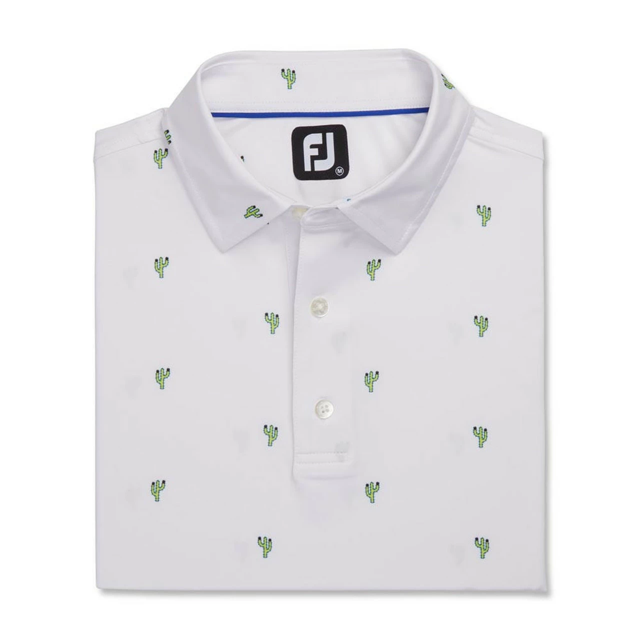 FootJoy Cactus Print Lisle Self Collar Polo 8 FootJoy Cactus Print Lisle Self Collar Polo - Image 8