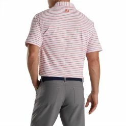 FootJoy Chalk Line Print Stretch Pique Self Collar Polo 17 FootJoy Chalk Line Print Stretch Pique Self Collar Polo -Golf Clubs Shop footjoy chalk line print stretch pique self collar polo white coral 02 09083.1673900577