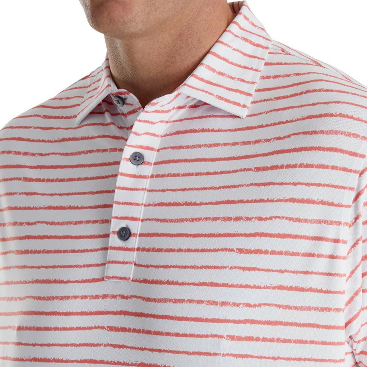 FootJoy Chalk Line Print Stretch Pique Self Collar Polo 7 FootJoy Chalk Line Print Stretch Pique Self Collar Polo - Image 7