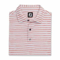 FootJoy Chalk Line Print Stretch Pique Self Collar Polo 19 FootJoy Chalk Line Print Stretch Pique Self Collar Polo -Golf Clubs Shop footjoy chalk line print stretch pique self collar polo white coral 04 71609.1673899455