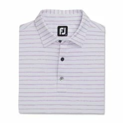 FootJoy Chalk Line Print Stretch Pique Self Collar Polo 15 FootJoy Chalk Line Print Stretch Pique Self Collar Polo -Golf Clubs Shop footjoy chalk line print stretch pique self collar polo white lavender 04 90151.1673907073