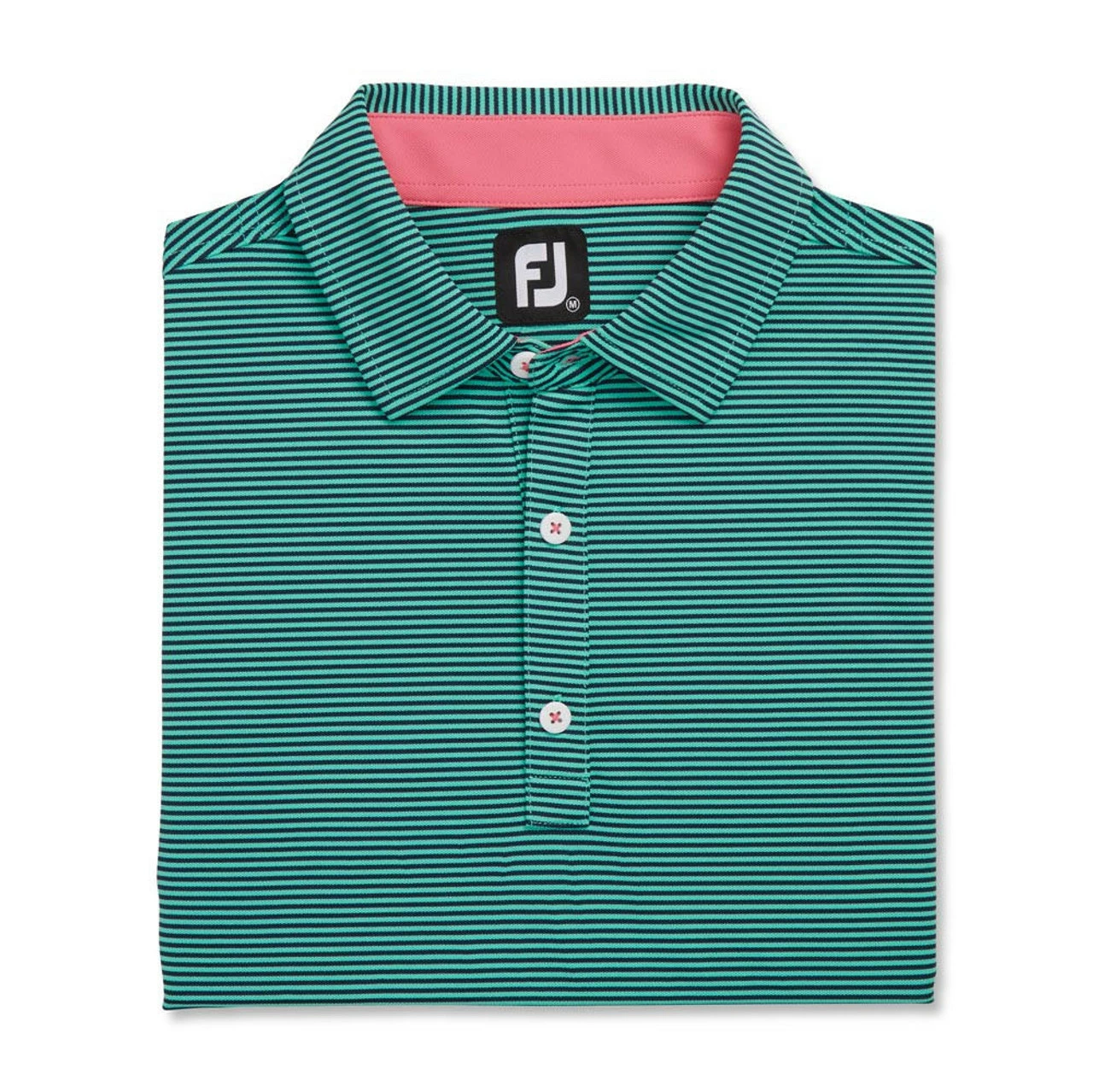 FootJoy Feeder Stripe Mix Stretch Pique Self Collar Polo 8 FootJoy Feeder Stripe Mix Stretch Pique Self Collar Polo - Image 8