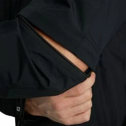 FootJoy FJ HydroLite Rain Jacket Zip-Off Sleeves -Golf Clubs Shop footjoy fj hydrolite rain jacket zip off sleeves black 04 10133.1632931061