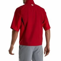 FootJoy FJ Hydrolite Short Sleeve Rain Shirt 37 FootJoy FJ Hydrolite Short Sleeve Rain Shirt -Golf Clubs Shop footjoy fj hydrolite short sleeve rain shirt red 03 66100.1676494360