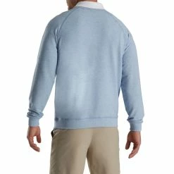 FootJoy French Terry Crewneck -Golf Clubs Shop footjoy french terry crewneck dove grey heather 02 41770.1673902079