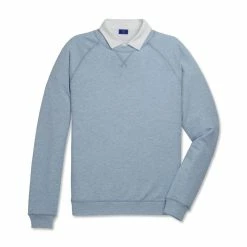 FootJoy French Terry Crewneck -Golf Clubs Shop footjoy french terry crewneck dove grey heather 04 90327.1673904536