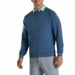 FootJoy French Terry Crewneck -Golf Clubs Shop footjoy french terry crewneck ink heather 01 69774.1673900337