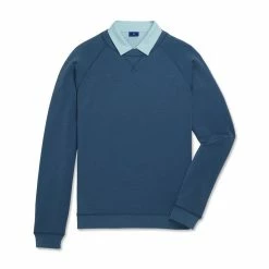 FootJoy French Terry Crewneck -Golf Clubs Shop footjoy french terry crewneck ink heather 04 31878.1673900204