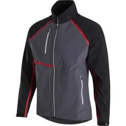 FootJoy HydroTour Rain Jacket -Golf Clubs Shop footjoy hydrotour rain jacket black charcoal red 01 84101.1646061159
