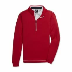 FootJoy Junior 1/2 Zip Midlayer With Contrast Stitch 10 FootJoy Junior 1/2 Zip Midlayer With Contrast Stitch -Golf Clubs Shop footjoy junior 1 2 zip midlayer with contrast stitch red 01 20682.1676589646