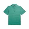 FootJoy Lisle Heather Pinstripe Self Collar Polo -Golf Clubs Shop footjoy lisle heather pinstripe self collar polo spearmint navy 01 65323.1632408633