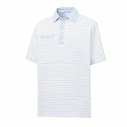 FootJoy Lisle Mixed Pinstripe Self Collar Polo 3 FootJoy Lisle Mixed Pinstripe Self Collar Polo -Golf Clubs Shop footjoy lisle mixed pinstripe self collar polo white lagoon 01 39911.1632336266